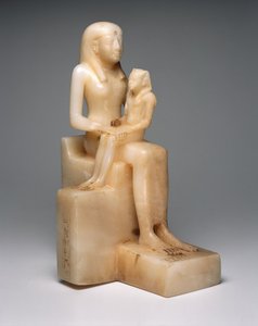 Pepi II. und seine Mutter Königin Meryreankhnes, möglicherweise aus Saqqara, Altes Reich (Kalkstein)
