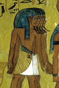 Altes Ägypten, Wandmalerei, Götter begleiten Ra auf der Sonnenbarke, Grab des Sennedjem, Theben von Egyptian Egyptian