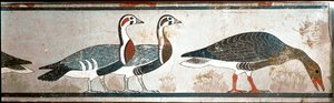 Gänse, (Detail) von Egyptian Egyptian