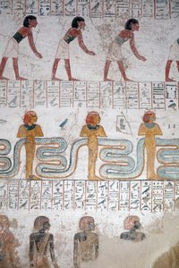 Nubische schwarze Sklaven, Grab von Ramses IX, Luxor von Egyptian Egyptian