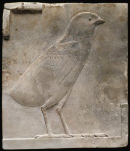 Relieftafel, die ein Küken darstellt, ca. 330-305 v. Chr.