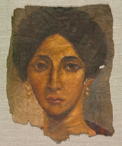 Grabporträt einer Frau, um 138-192 von Egyptian School