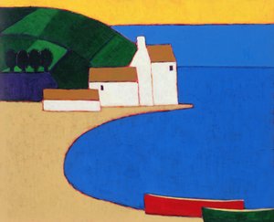 Bucht in Süd-Bretagne, 2004 von Eithne Contemporary Artist Donne