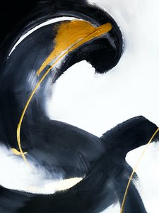 Abstrakter Goldfluss
