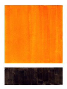 Kräftiges Orange-Schwarz Abstrakt
