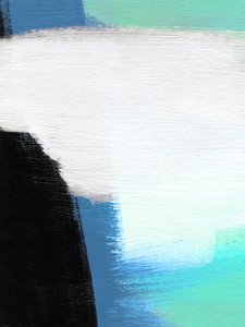 Modernes Blau-Grünes Abstrakt