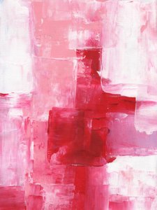 Pink-Rote Abstrakte Striche