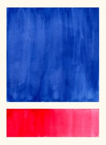 Lebhaftes Blau-Rot-Abstrakt