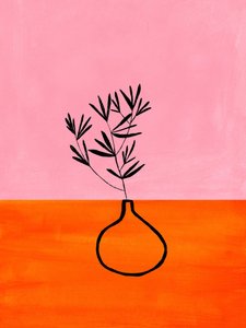 Lebhafte pink-orange Pflanze