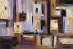 Abstraktes Stadtgitter von Ekaterina Ermilkina