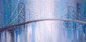 Blau Abstrakte Brücke