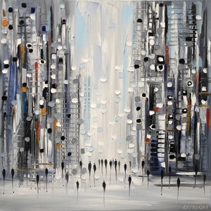Stadtfluss abstrakt