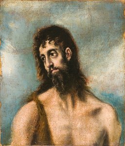 Johannes der Täufer von El (1541 1614) (studio of) Greco