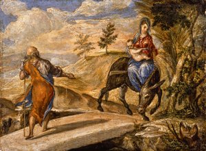 Die Flucht nach Ägypten von El Greco