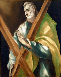 Apostel Heiliger Andreas. Gemälde von Domenikos Theotokopoulos genannt El Greco (1540-1614)
