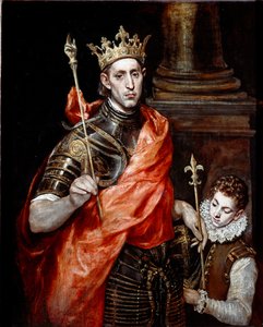 Heiliger Ludwig, König von Frankreich und eine Seite (Gemälde) von El Greco