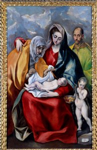 Die Heilige Familie mit St. Anna, St. Joseph und dem Kind Johannes dem Täufer von El Greco