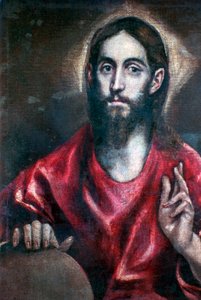 Christus segnet den Erlöser der Welt, 17. Jahrhundert von El Greco