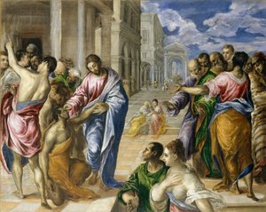 Christus heilt die Blinden, ca. 1570