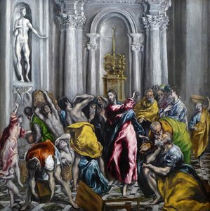 Christus vertreibt die Händler aus dem Tempel von El Greco
