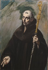 Heiliger Benedikt von Nursia von El Greco
