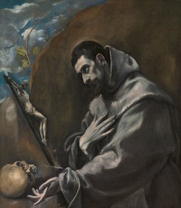 Der heilige Franz von Assisi in Meditation