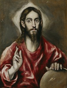 Salvator Mundi Retter der Welt, 1608-1614 von El Greco