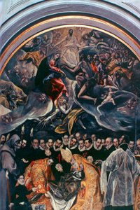 Das Begräbnis des Grafen Orgaz (Detail), 1586-1588 von El Greco
