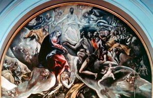 Das Begräbnis des Grafen Orgaz (Detail), 1586-1588