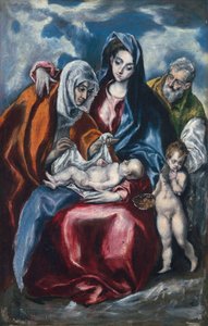 Die Heilige Familie mit der heiligen Anna und dem kleinen Johannes dem Täufer von El Greco