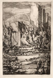 Fluss und Stadt