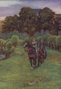 Illustration für Idylls Of The King von Alfred Lord Tennyson von Eleanor Fortescue Brickdale