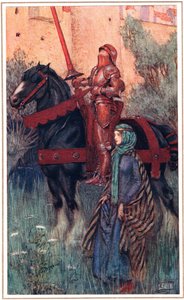 Yniols verrostete Waffen waren auf seiner fürstlichen Person..., Illustration aus 