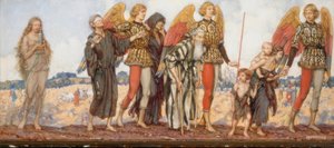 Engel führen die Armen von Eleanor Fortescue Brickdale