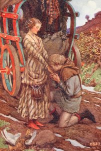 Illustration für The Gathering of Brother Hilarius von Michael Fairless von Eleanor Fortescue Brickdale