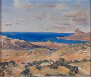 Küste mit blauem Meer von Eleanor Harris