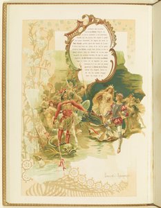 Programm für das Ballett La Perle von Marius Petipa und Riccardo Drigo (1896) von Elena Petrovna Samokish Sudkovskaya