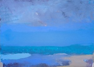 Blauer Horizont Abstrakt von Elena Shraibman