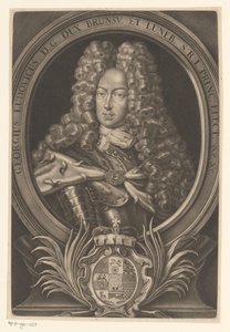 Porträt von Georg Ludwig, König von Großbritannien und Irland von Elias Christopf Heiss