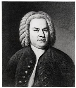 Porträt von Johann Sebastian Bach, deutscher Komponist