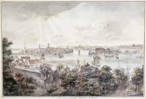 Ein Blick auf Stockholm von Söder mit dem Königspalast, Storkyrkan, Riddarholmskyrkan und Tyska kyrkan