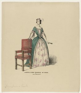 Dame des französischen Hofes, 16. Jahrhundert, unter Franz I. von Elias Spanier
