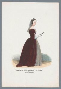 Dame des französischen Hofes, 16. Jahrhundert, unter Franz I. von Elias Spanier