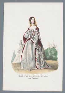 Dame des französischen Hofes 16. Jahrhundert, unter Franz I.