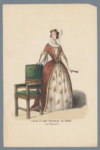 Dame des französischen Hofes, 16. Jahrhundert, unter Franz I. von Elias Spanier