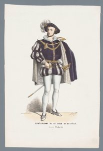 Edelmann des Hofes des 16. Jahrhunderts (unter Karl IX.) von Elias Spanier