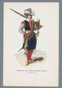 Musketier der holländischen Garde (17. Jahrhundert) unter Prinz Moritz von Elias Spanier