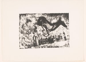Mann und Hirsch vor Stadt von Elias Stark (possibly)