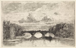 Brücke über die Fulda in Kassel von Elias Stark