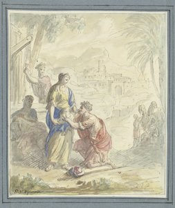 Rebekka und Eliëzer am Brunnen
